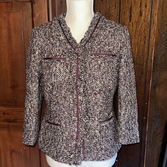 Womens Talbots Tweed Blazer Jacket‎ size 4P - Picture 2 of 7